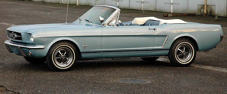 Ford Mustang Convertible 1965, nylakeret, særdeles flot